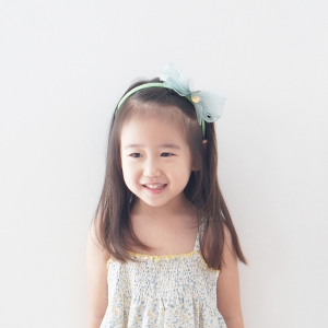 Girl Hairband Bow Sheer (GHB8853)